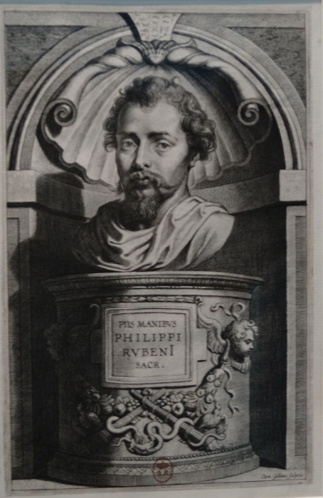 Портрет Филиппа Рубенса, гравированный Корнелисом Галле Старшим