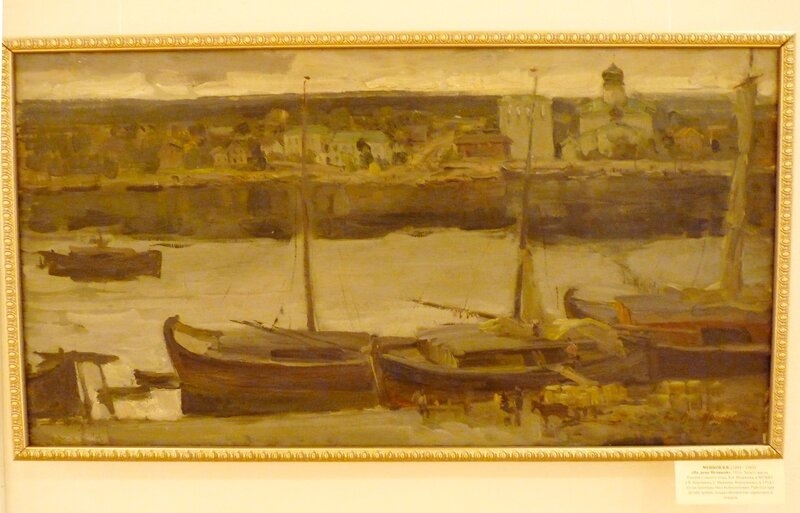 В.В. Мешков «На реке Великой» 1916 г. Псковская картинная галерея.
