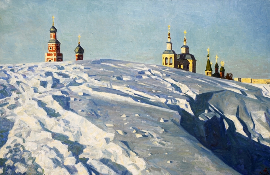 Николай Зудов «Зима в России»  Холст, масло. 90x60 см