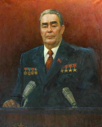Портрет Л.И. Брежнева. 1980 г. холст, масло. 123х100 см