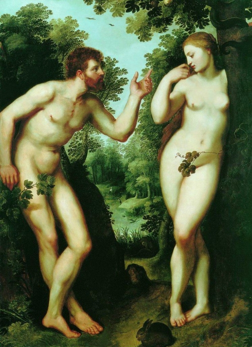П.П. Рубенс. «Адам и Ева в раю» 1597 г. Антверпен, дом-музей Рубенса.